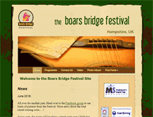 Tablet Screenshot of boarsbridgefestival.co.uk